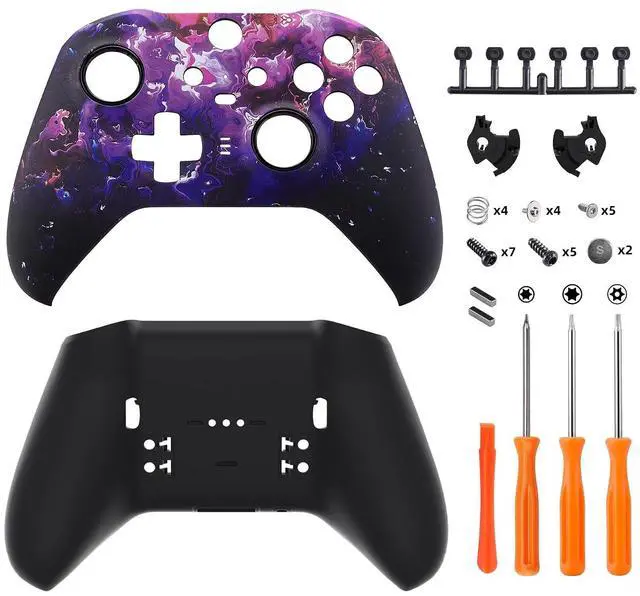 Main image of Surreal Lava Patterned Faceplate Shell + Black Back Bottom Shell for Xbox Elite Series 2, Elite Series 2 Core Controller @