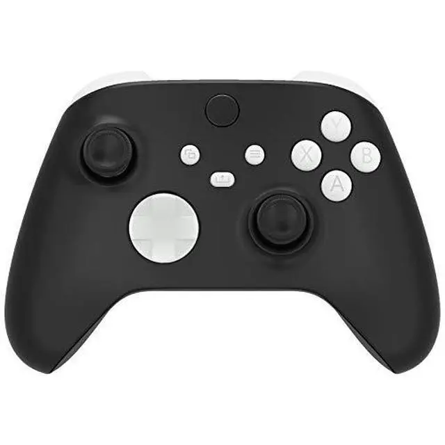 Alt view image 2 of 7 - White Custom Thumbsticks + Replacement Buttons for Xbox Series X/S Controller @