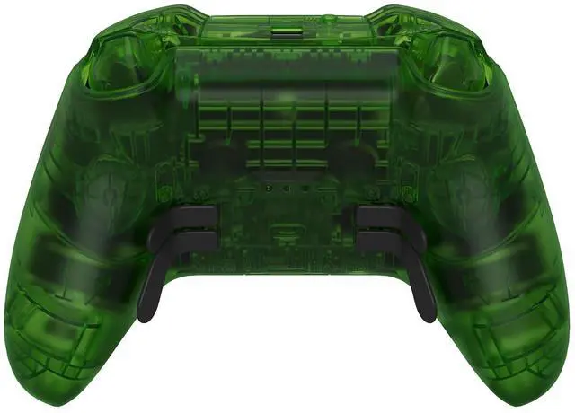 Alt view image 7 of 7 - Full Set Shell Buttons for Xbox One Elite Series 2 Controller, Clear Green Replacement Faceplate Back Plate Bottom Shell with Buttons for Xbox Elite Series 2 Core Controller - Model 1797 @