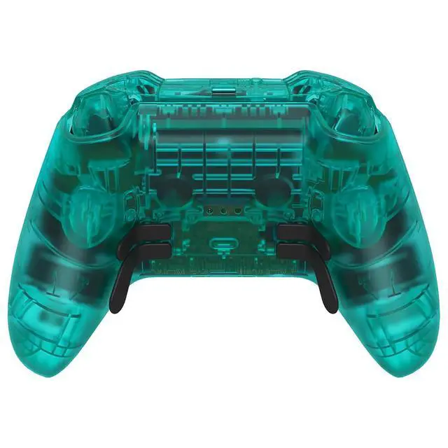 Alt view image 7 of 7 - Full Set Shell Buttons for Xbox One Elite Series 2 Controller, Emerald Green Replacement Faceplate Back Plate Bottom Shell with Buttons for Xbox Elite Series 2 Core Controller - Model 1797 @