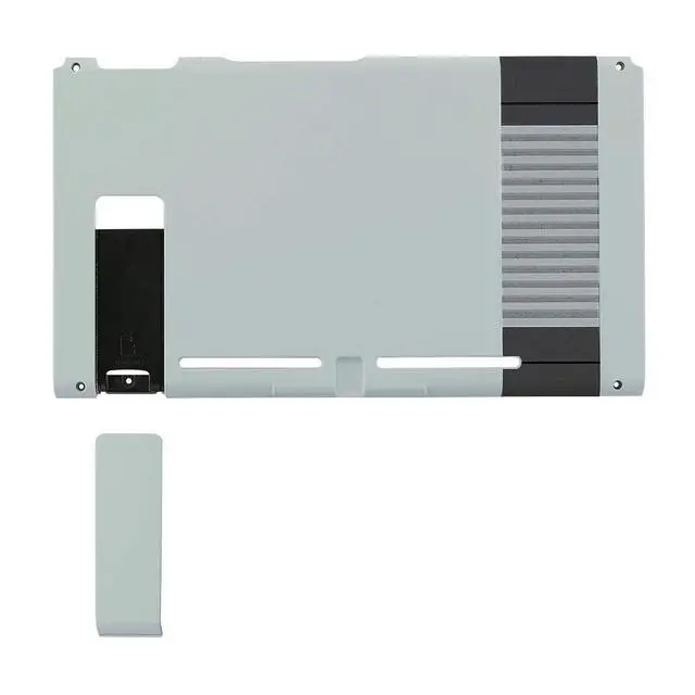 Alt view image 3 of 7 - Classics NES Style Soft Touch Back Plate for Nintendo Switch Console, NS Joycon Handheld Controller Housing (D-Pad Version) with Full Set Buttons, DIY Replacement Shell for Nintendo Switch @