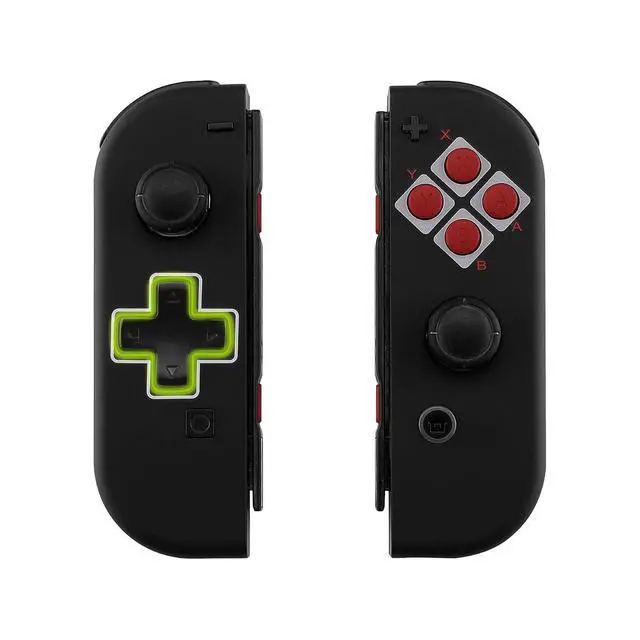 Alt view image 4 of 7 - Classics NES Style Soft Touch Back Plate for Nintendo Switch Console, NS Joycon Handheld Controller Housing (D-Pad Version) with Full Set Buttons, DIY Replacement Shell for Nintendo Switch @