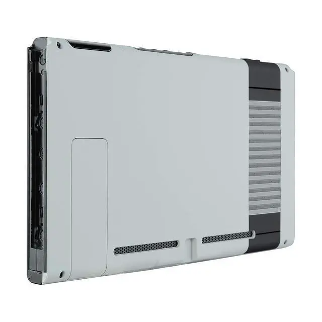 Alt view image 5 of 7 - Classics NES Style Soft Touch Back Plate for Nintendo Switch Console, NS Joycon Handheld Controller Housing (D-Pad Version) with Full Set Buttons, DIY Replacement Shell for Nintendo Switch @