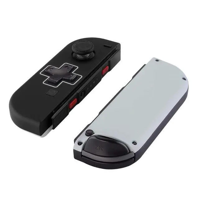 Alt view image 6 of 7 - Classics NES Style Soft Touch Back Plate for Nintendo Switch Console, NS Joycon Handheld Controller Housing (D-Pad Version) with Full Set Buttons, DIY Replacement Shell for Nintendo Switch @