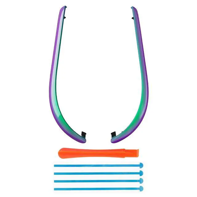Alt view image 2 of 7 - Replacement Decorative Strips for Joycon 2, Custom DIY Decoration Strip Side Housing Trim Shell with Prying Stick for Nintendo Switch 2 Controller - Chameleon Green Purple @