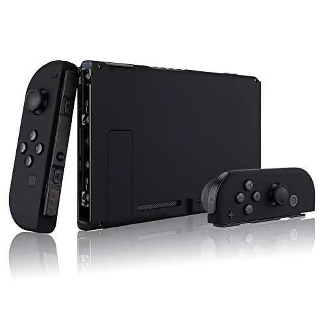 Alt view image 5 of 7 - Black Front Back Plate for Nintendo Switch Console, NS Joycon Handheld Controller Housing with Full Set Buttons, Full Set Replacement Shell for Nintendo Switch - Switch NOT Included @