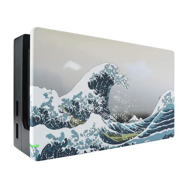 Alt view image 5 of 7 - Soft Touch The Great Wave Joycon Housing Shell (D-Pad Version) with Full Set Buttons for Nintendo Switch, Replacement Faceplate for Nintendo Switch Dock Joy-Con Dock NOT Included @