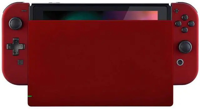 Main image of Scarlet Red Joycon Housing Shell (D-Pad Version) with Full Set Buttons for Nintendo Switch, Replacement Faceplate for Nintendo Switch Dock Joy-Con Dock NOT Included @