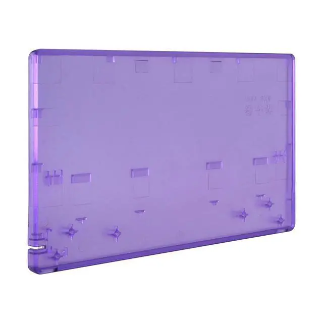 Alt view image 3 of 7 - Clear Atomic Purple Joycon Housing Shell (D-Pad Version) with Full Set Buttons for Nintendo Switch, Replacement Faceplate for Nintendo Switch Dock Joy-Con Dock NOT Included @