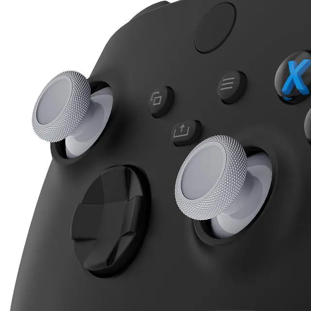 Alt view image 3 of 7 - Replacement Thumbsticks for Xbox Core Wireless Controller, Joysticks Repair Kit for Xbox Series X/S Controller, Custom Analog Stick Buttons for Xbox One S/X/Elite - New Hope Gray @