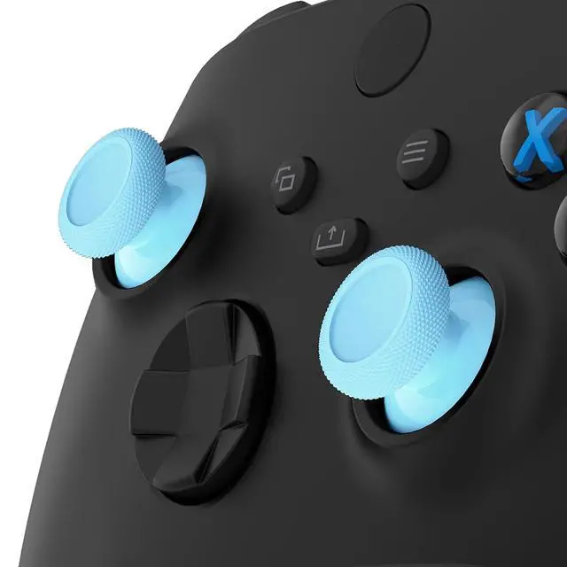 Alt view image 3 of 7 - Replacement Thumbsticks for Xbox Series X & S Controller, Joysticks Repair Kit for Xbox Wireless Controller, Custom Analog Stick Buttons for Xbox One S/X/Elite Controller - Heaven Blue @