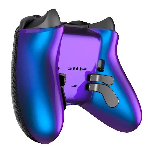 Alt view image 7 of 7 - Replacement Bottom Shell Case for Xbox Elite Series 2 Controller, Chameleon Purple Blue Back Housing Shell Cover for Xbox Elite Series 2 Core Controller Model 1797 - Without Controller @