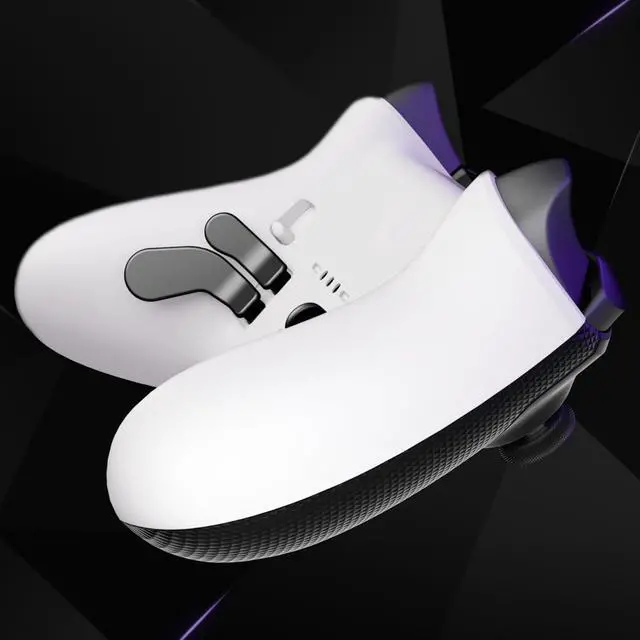 Alt view image 5 of 7 - Replacement Bottom Shell for Xbox One Elite Series 2 Controller, Custom White Back Housing Shell Cover for Xbox Elite Series 2 Core Wireless Controller Model 1797 @