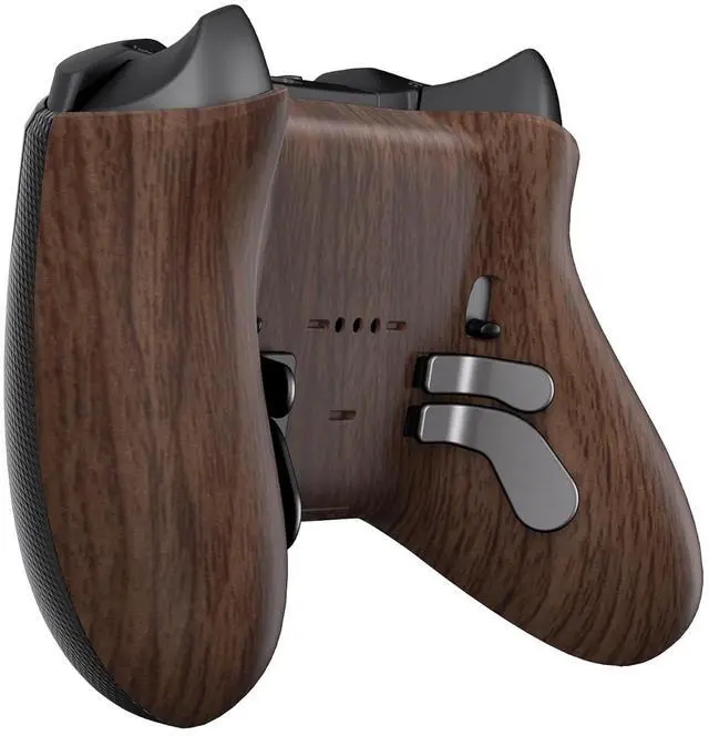 Alt view image 7 of 7 - Replacement Bottom Shell Case for Xbox Elite Series 2 Controller, Wood Grain Back Housing Shell Cover for Xbox Elite Series 2 Core Wireless Controller Model 1797 @