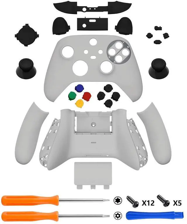 Alt view image 3 of 7 - Full Button Replacement Case for Xbox Series X/S, Front Back Cover with Custom Button for Xbox Series X/S Controller, SFC SNES Classic EU @