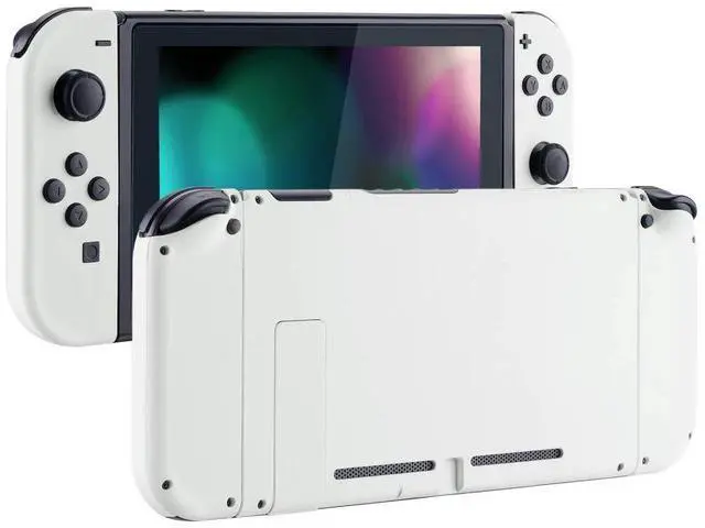Alt view image 7 of 7 - AiryDocky White Replacement Dock Shell + Full Set Shell for Nintendo Switch - Console Controller Dock NOT Included @