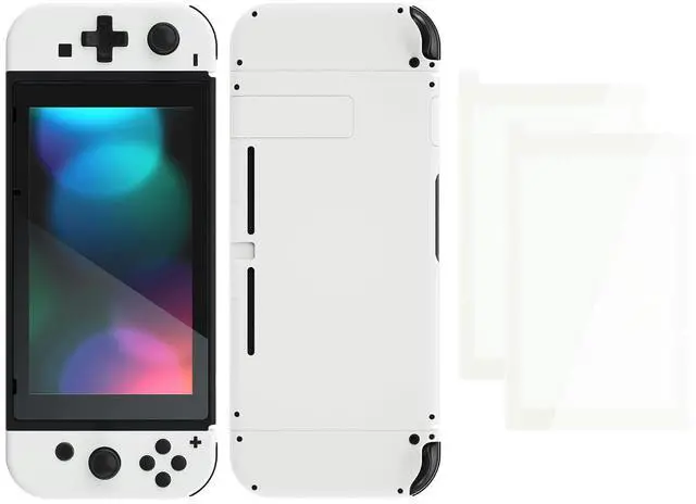 Main image of Colorful Border Screen Protector +White Dpad Version DIY Replacement Full Set Shell for Nintendo Switch @