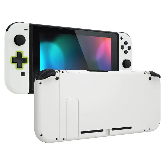 Alt view image 2 of 7 - Colorful Border Screen Protector +White Dpad Version DIY Replacement Full Set Shell for Nintendo Switch @