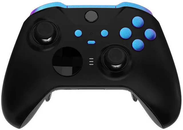 Main image of Chameleon Purple Blue Replacement Buttons for Xbox One Elite Series 2 Controller, LB RB LT RT Bumpers Triggers ABXY Start Back Sync Profile Keys for Xbox Elite Series 2 Core Controller @