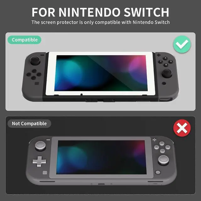 Alt view image 3 of 7 - Colorful Border Screen Protector +White Dpad Version DIY Replacement Full Set Shell for Nintendo Switch @