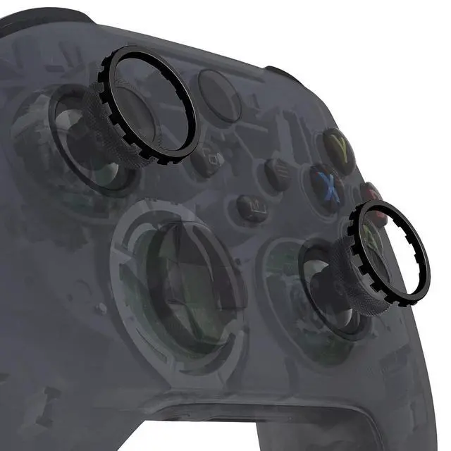 Alt view image 4 of 7 - Black Custom Accent Rings + Replacement Buttons for Xbox Elite Wireless Controller Series 2 & Elite Series 2 Core Controller - Controller NOT Included @