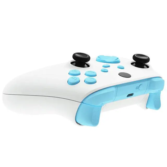 Alt view image 6 of 7 - Replacement Buttons for Xbox Series X & S Controller, Heaven Blue Custom Accessories Repair Kit Bumpers Trigers Dpad ABXY Start Back Sync Share Keys Parts for Xbox Core Wireless Controller @