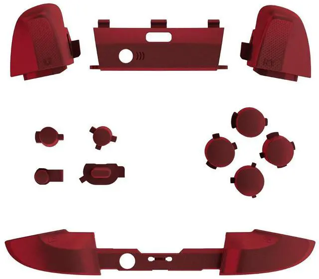 Alt view image 3 of 7 - Scarlet Red Replacement Buttons for Xbox One Elite Series 2 Controller, LB RB LT RT Bumpers Triggers ABXY Start Back Sync Profile Keys for Xbox Elite Series 2 Core Controller Model 1797 @