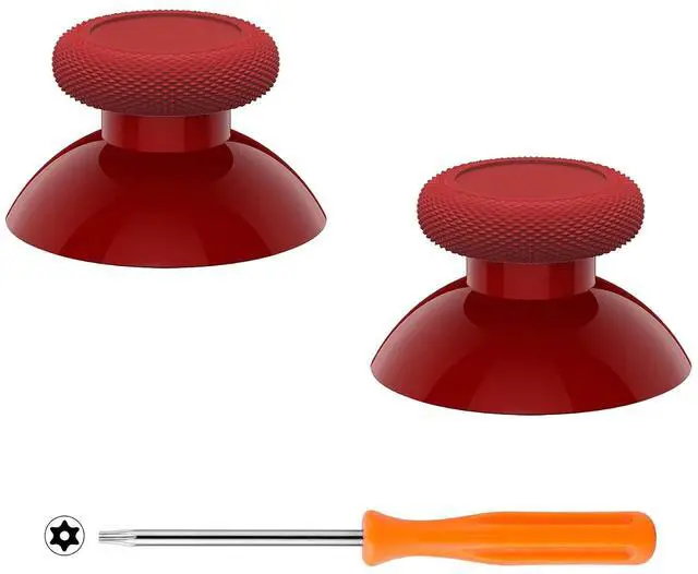 Main image of Replacement Thumbsticks for Xbox Series X & S, Joysticks Repair Kit for Xbox Wireless Controller, Custom Analog Stick Buttons for Xbox One S/X/Elite Controller - Carmine Red @