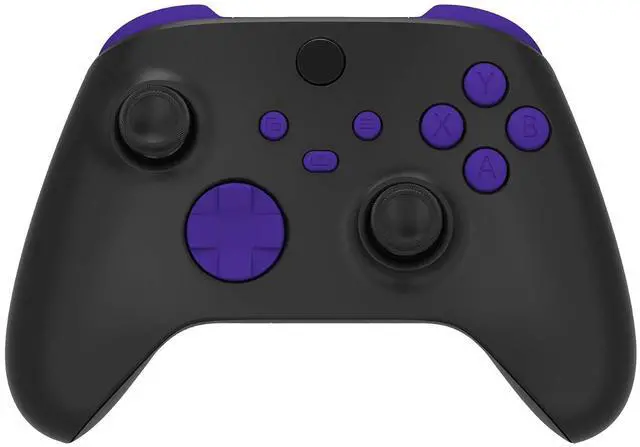Main image of Replacement Buttons for Xbox Core Wireless Controller, Purple DIY Accessories Kit LB RB LT RT Bumpers Trigers Dpad ABXY Start Back Sync Share Keys Parts for Xbox Series X & S Controller @