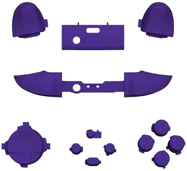 Alt view image 3 of 7 - Replacement Buttons for Xbox Core Wireless Controller, Purple DIY Accessories Kit LB RB LT RT Bumpers Trigers Dpad ABXY Start Back Sync Share Keys Parts for Xbox Series X & S Controller @