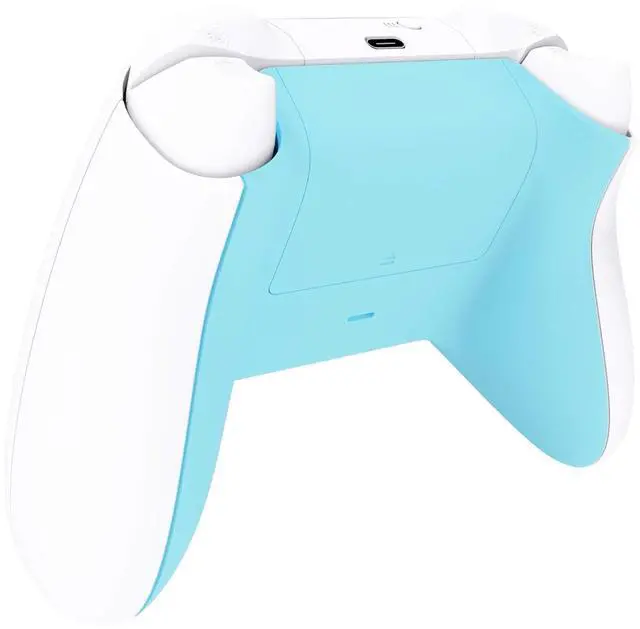 Alt view image 5 of 7 - Custom Back Cover Shell for Xbox Core Wireless Controller, Heaven Blue Replacement Controller Battery Cover & Bottom Shell for Xbox Series X & S Controller @