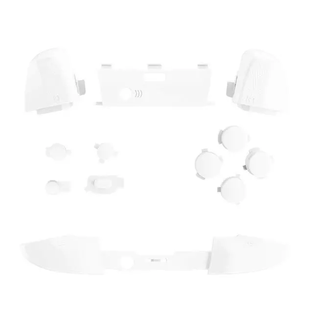 Alt view image 3 of 7 - Soft Touch White Replacement Buttons for Xbox One Elite Series 2 Controller, LB RB LT RT Bumpers Triggers ABXY Start Back Sync Profile Keys for Xbox Elite Series 2 Core Controller 1797 @