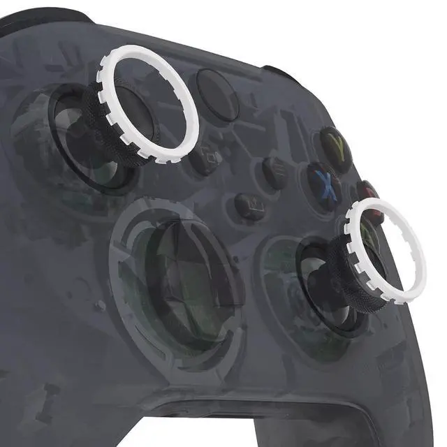 Alt view image 6 of 7 - White Custom Accent Rings + Replacement Buttons for Xbox Elite Wireless Controller Series 2 & Elite Series 2 Core Controller - Controller NOT Included @