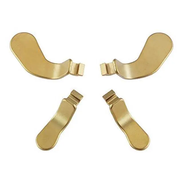 Alt view image 2 of 7 - 6 in 1 Magnetic Metal Stainless Steel D-pads + Replacement Back Paddles for Xbox One Elite Series 2 Controller, Elite Series 2 Core Controller - Metalic Gold @
