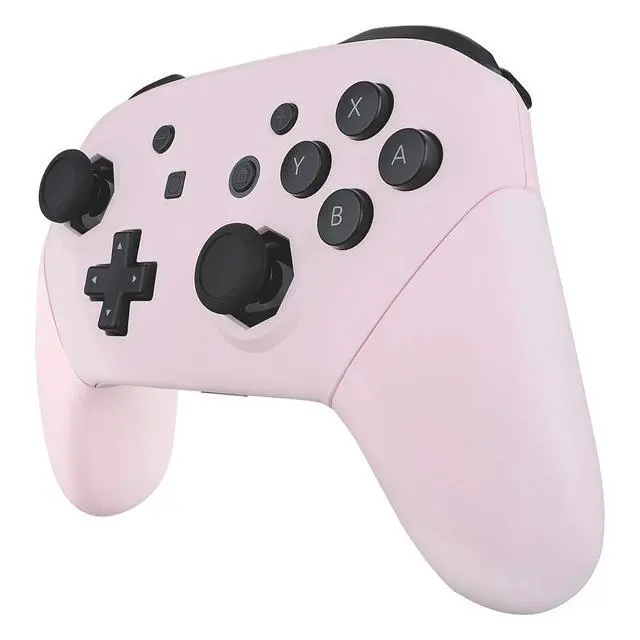 Alt view image 7 of 7 - Cherry Blossoms Pink Custom Dpad Version Shell for Nintendo Switch, Octagonal Gated Sticks Design Replacement Full Set Shell for Nintendo Switch Pro Controller - Console Controller NOT Inc @