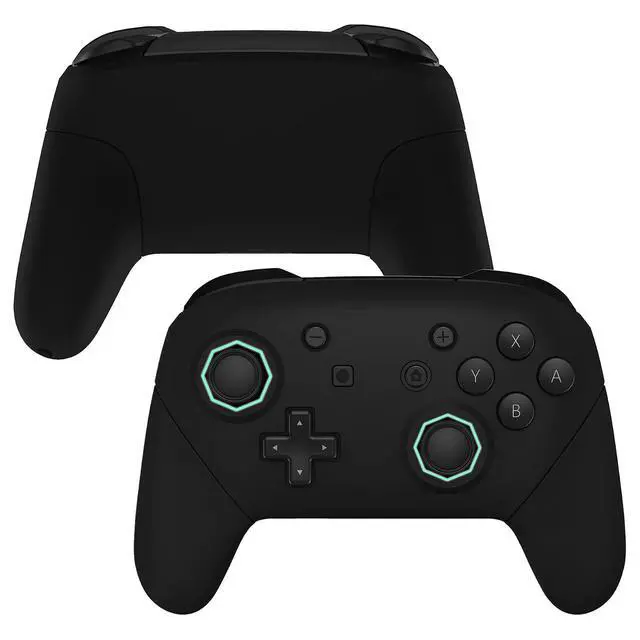 Alt view image 4 of 7 - Black Custom Dpad Version Shell for Nintendo Switch, Octagonal Gated Sticks Design Replacement Full Set Shell for Nintendo Switch Pro Controller - Console Controller NOT Included @