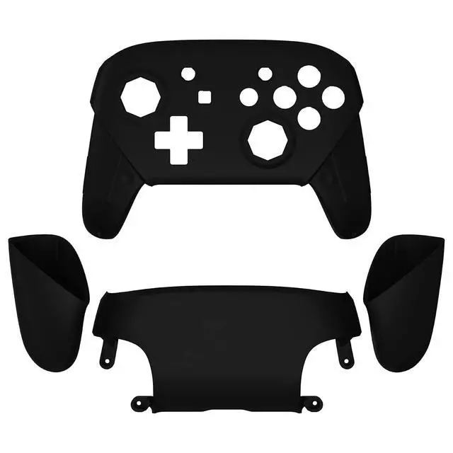 Alt view image 3 of 7 - Black Custom Shell for Nintendo Switch, Octagonal Gated Sticks Design Replacement Full Set Shell for Nintendo Switch Pro Controller - Console Controller NOT Included @
