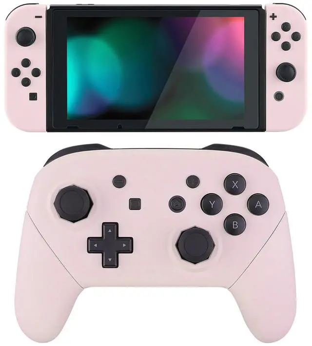 Main image of Cherry Blossoms Pink Custom Shell for Nintendo Switch, Octagonal Gated Sticks Design Replacement Full Set Shell for Nintendo Switch Pro Controller - Console Controller NOT Included @