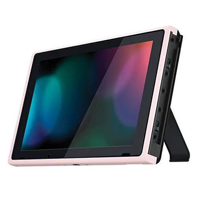 Alt view image 5 of 7 - Cherry Blossoms Pink Colorful Border Screen Protector + Replacement Shell Front Frame for Nintendo Switch Console with Volume Up Down Power Buttons - Console NOT Included @