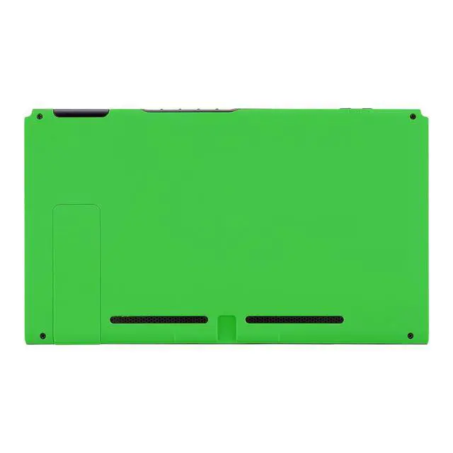 Alt view image 4 of 7 - Soft Touch Grip Green Console Back Plate DIY Replacement Housing Shell Case for Nintendo Switch Console with Kickstand JoyCon Shell NOT Included @