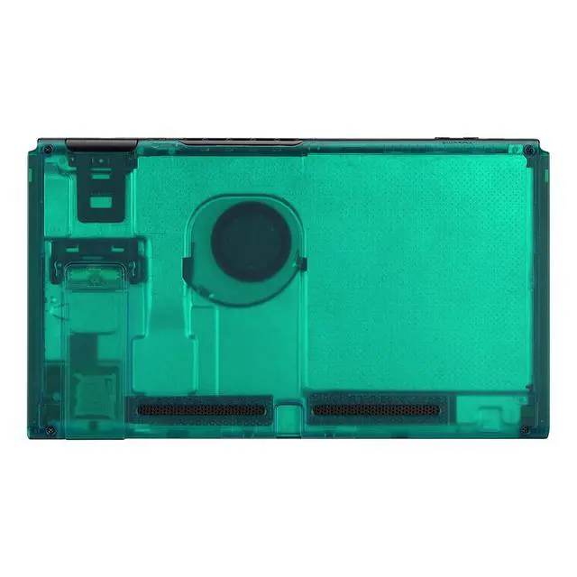 Alt view image 7 of 7 - Clear Emerald Green Faceplate Backplate DIY Replacement Housing Shell Case for Nintendo Switch Console with Kickstand JoyCon Console NOT Included @