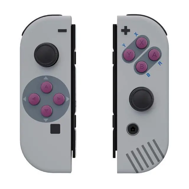Alt view image 4 of 7 - Classic 1989 GB DMG-01 Style Soft Touch Joycon Housing Shell with ABXY Direction Buttons for Nintendo Switch, Replacement Faceplate for Nintendo Switch Dock Joy-Con Dock NOT Included @
