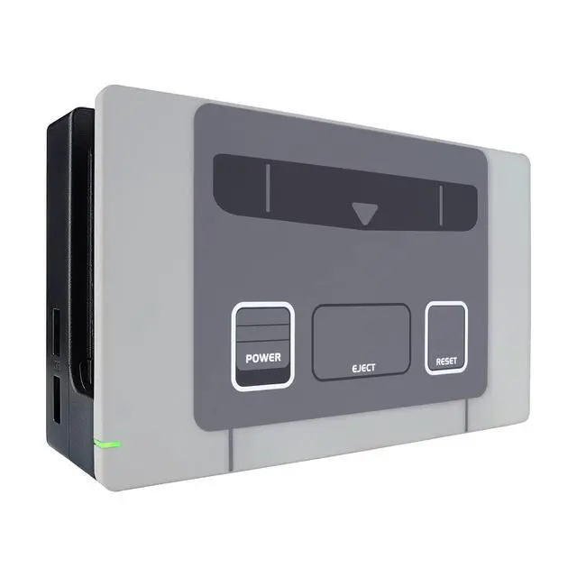 Alt view image 5 of 7 - SFC SNES Classic EU Style Joycon Housing Shell (D-Pad Version) with Colorful Buttons for Nintendo Switch, Replacement Faceplate for Nintendo Switch Dock Joy-Con Dock NOT Included @