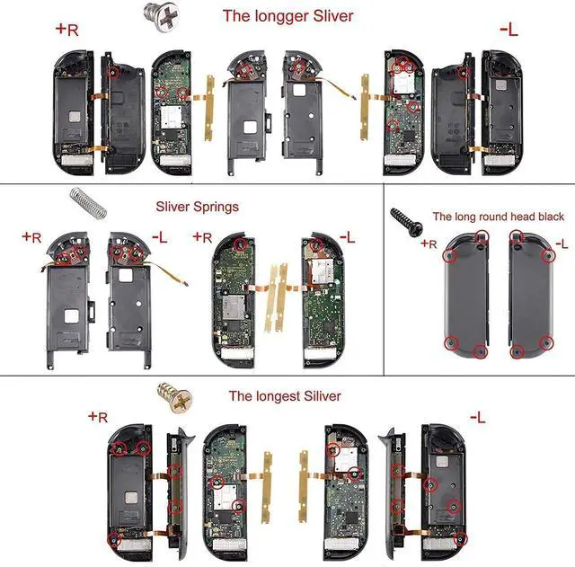 Alt view image 6 of 7 - DIY Replacement Shell Buttons for Nintendo Switch & Switch OLED, Cosmic Pink Gold Marble EffectCustom Housing Case with Full Set Button for Joycon Controller - Console Shell NOT Included @
