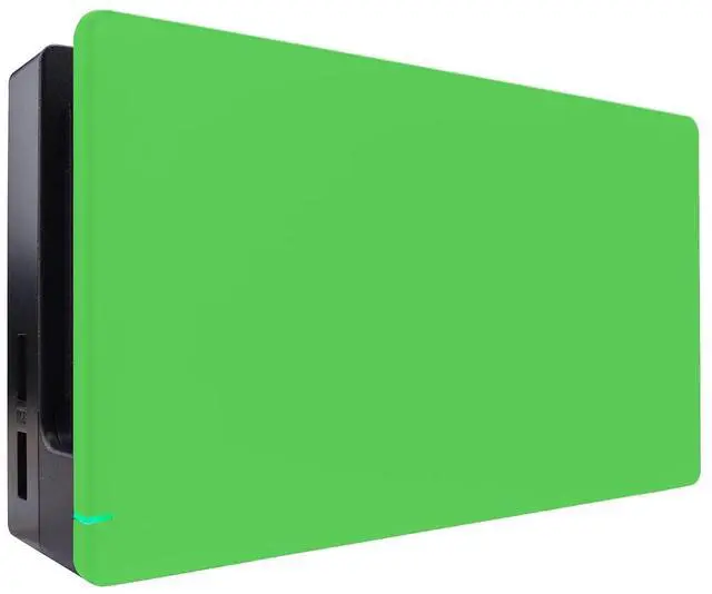 Main image of Green Custom Faceplate for Nintendo Switch Charging Dock, Soft Touch Grip DIY Replacement Housing Shell for Nintendo Switch Dock @
