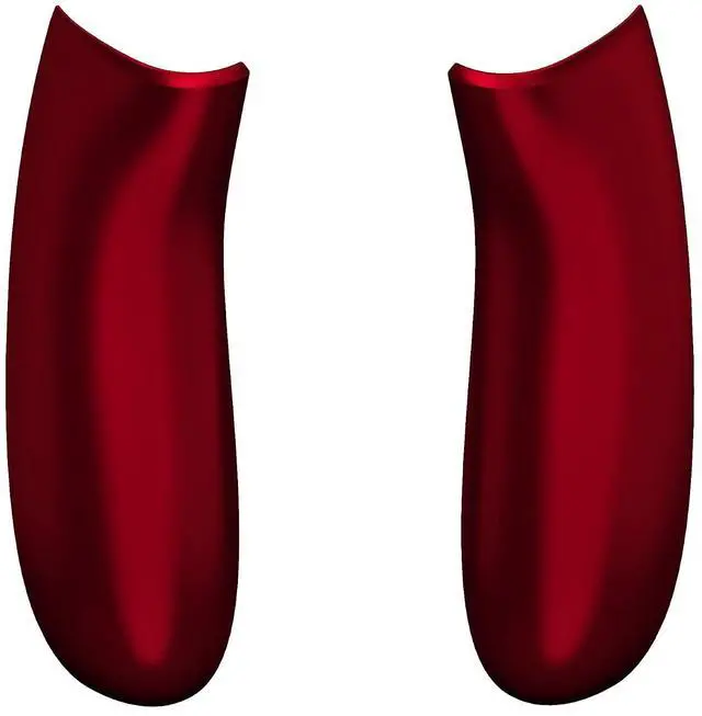Alt view image 3 of 7 - Controller Grip for Xbox Series X & S, Scarlet Red Soft Touch Comfortable Left Right Side Rails, Replacement Parts Rear Shell for Xbox Core Wireless Controller @