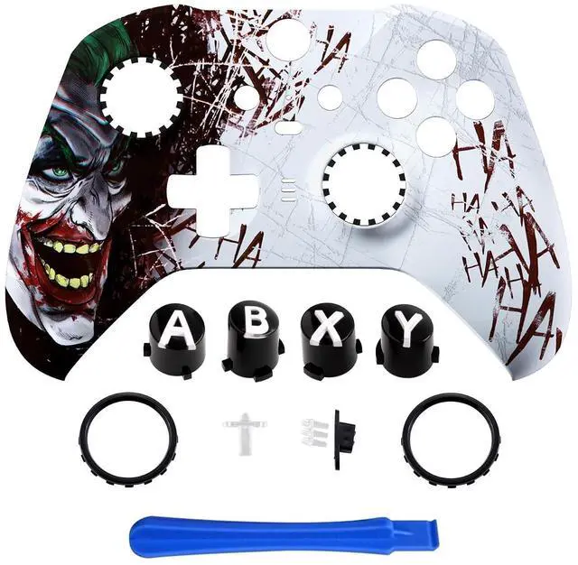 Main image of Clown Hahaha Patterned Faceplate Shell + Three-Tone ABXY Button for Xbox Elite 2 Core Controller @