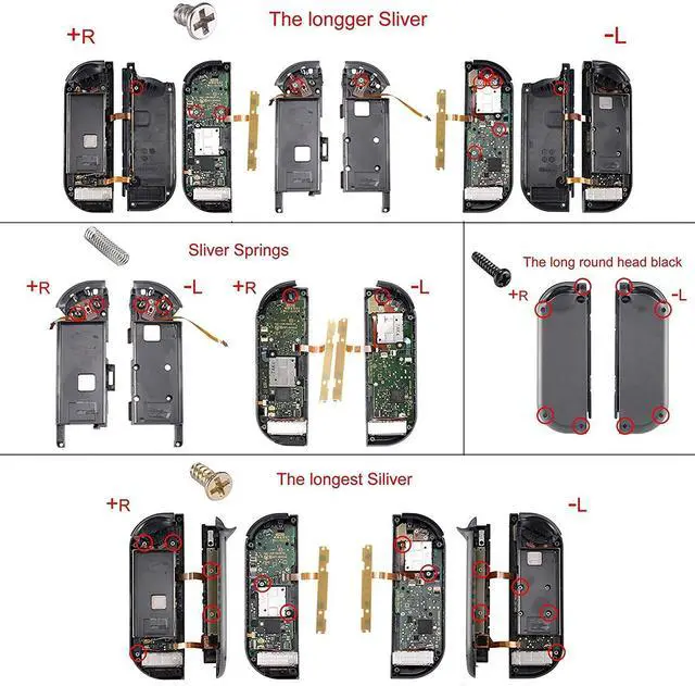 Alt view image 6 of 7 - DIY Replacement Shell Buttons for Nintendo Switch & Switch OLED, SFC SNES Classic EU Style Soft Touch Housing Case with Corlorful Button for Joycon Controller- Console Shell NOT Included @