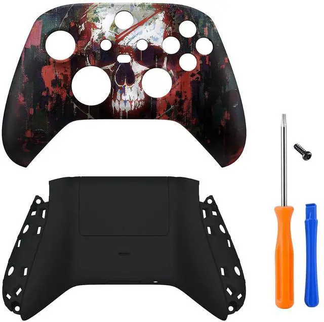 Main image of Custom Phantom Skull Patterned Shell for Xbox Series X|S + Bottom Shell for Xbox Series X/S Controller @