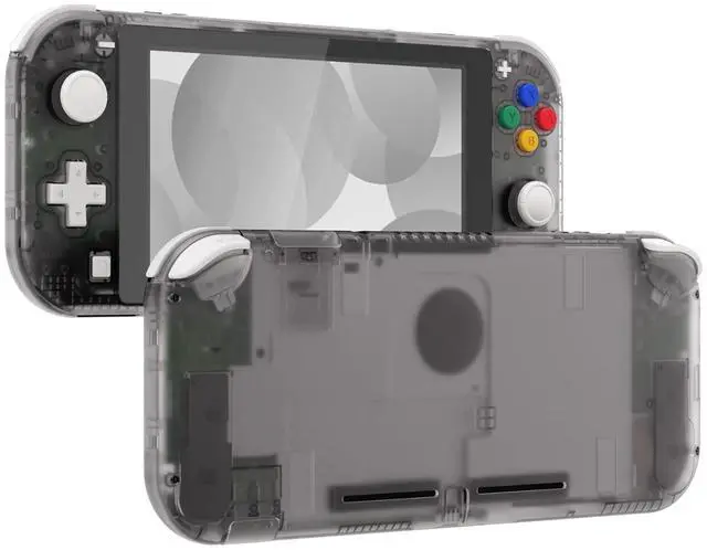 Main image of Clear Black DIY Replacement Shell for Nintendo Switch Lite, NSL Handheld Controller Housing with Screen Protector, Custom Case Cover for Nintendo Switch Lite @